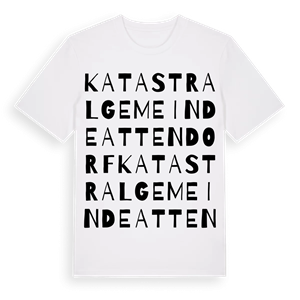 Katastralgemeinde Attendorf ordlek t-shirt – ekologisk bomull t-shirt från Pinshirt