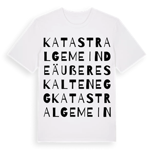 Katastralgemeinde Äußeres Kaltenegg ordlek t-shirt – ekologisk bomull t-shirt från Pinshirt