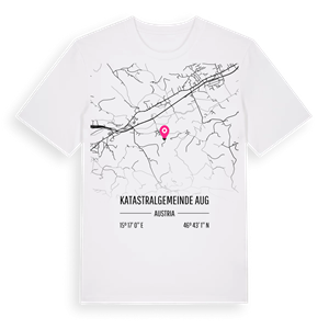 Katastralgemeinde Aug karta t-shirt – ekologisk bomull t-shirt från Pinshirt