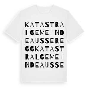 Katastralgemeinde Ausseregg ordlek t-shirt – ekologisk bomull t-shirt från Pinshirt