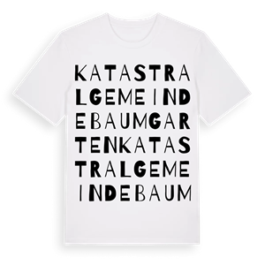 Katastralgemeinde Baumgarten ordlek t-shirt – ekologisk bomull t-shirt från Pinshirt