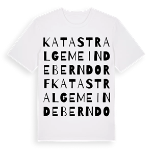 Katastralgemeinde Berndorf ordlek t-shirt – ekologisk bomull t-shirt från Pinshirt