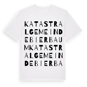 Katastralgemeinde Bierbaum ordlek t-shirt – ekologisk bomull t-shirt från Pinshirt