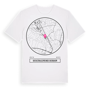 Katastralgemeinde Bierbaum t-shirt – ekologisk bomull t-shirt från Pinshirt