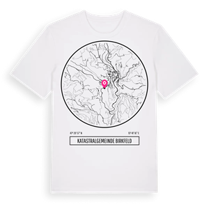Katastralgemeinde Birkfeld t-shirt – ekologisk bomull t-shirt från Pinshirt