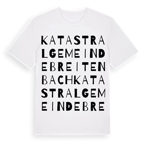 Katastralgemeinde Breitenbach ordlek t-shirt – ekologisk bomull t-shirt från Pinshirt