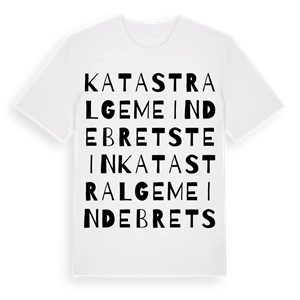 Katastralgemeinde Bretstein ordlek t-shirt – ekologisk bomull t-shirt från Pinshirt