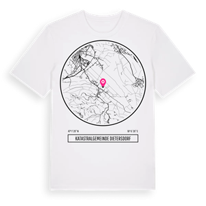 Katastralgemeinde Dietersdorf t-shirt – ekologisk bomull t-shirt från Pinshirt