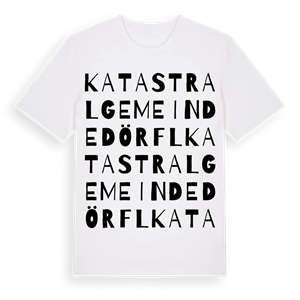 Katastralgemeinde Dörfl ordlek t-shirt – ekologisk bomull t-shirt från Pinshirt