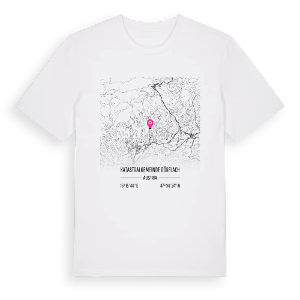 Katastralgemeinde Dörflach karta t-shirt – ekologisk bomull t-shirt från Pinshirt