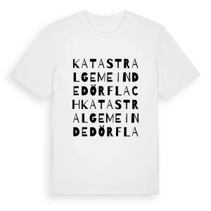 Katastralgemeinde Dörflach ordlek t-shirt – ekologisk bomull t-shirt från Pinshirt