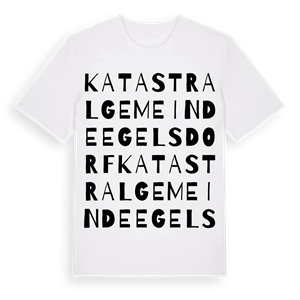 Katastralgemeinde Egelsdorf ordlek t-shirt – ekologisk bomull t-shirt från Pinshirt