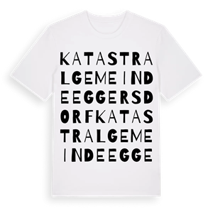 Katastralgemeinde Eggersdorf ordlek t-shirt – ekologisk bomull t-shirt från Pinshirt