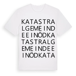 Katastralgemeinde Einöd ordlek t-shirt – ekologisk bomull t-shirt från Pinshirt