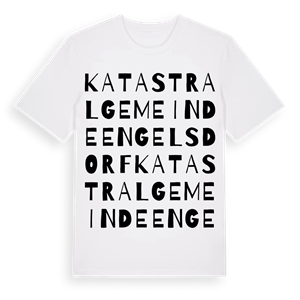 Katastralgemeinde Engelsdorf ordlek t-shirt – ekologisk bomull t-shirt från Pinshirt