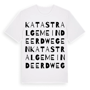 Katastralgemeinde Erdwegen ordlek t-shirt – ekologisk bomull t-shirt från Pinshirt