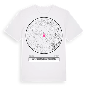 Katastralgemeinde Erdwegen t-shirt – ekologisk bomull t-shirt från Pinshirt