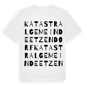 Katastralgemeinde Etzendorf ordlek t-shirt – ekologisk bomull t-shirt från Pinshirt