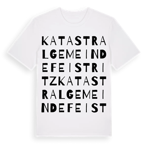 Katastralgemeinde Feistritz ordlek t-shirt – ekologisk bomull t-shirt från Pinshirt