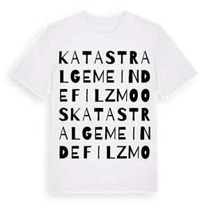 Katastralgemeinde Filzmoos ordlek t-shirt – ekologisk bomull t-shirt från Pinshirt