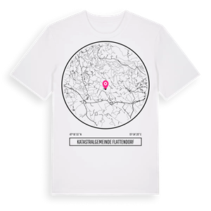 Katastralgemeinde Flattendorf t-shirt – ekologisk bomull t-shirt från Pinshirt