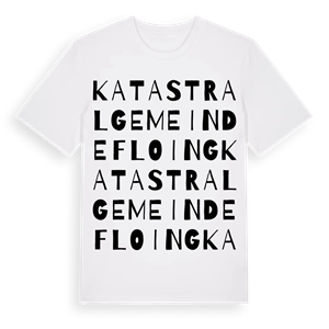 Katastralgemeinde Floing ordlek t-shirt – ekologisk bomull t-shirt från Pinshirt