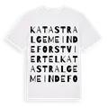 Katastralgemeinde Forstviertel ordlek t-shirt