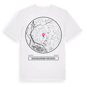 Katastralgemeinde Forstviertel t-shirt – ekologisk bomull t-shirt från Pinshirt