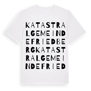 Katastralgemeinde Friedberg ordlek t-shirt – ekologisk bomull t-shirt från Pinshirt