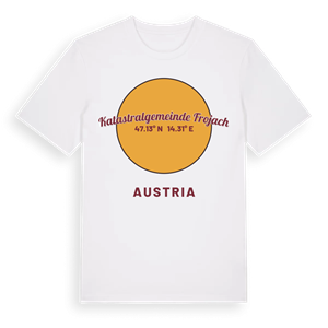 Katastralgemeinde Frojach cirkel t-shirt – ekologisk bomull t-shirt från Pinshirt