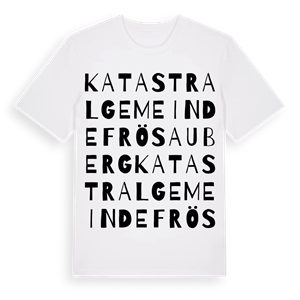 Katastralgemeinde Frösauberg ordlek t-shirt – ekologisk bomull t-shirt från Pinshirt