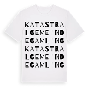 Katastralgemeinde Gamling ordlek t-shirt – ekologisk bomull t-shirt från Pinshirt