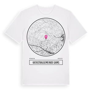 Katastralgemeinde Gams t-shirt – ekologisk bomull t-shirt från Pinshirt