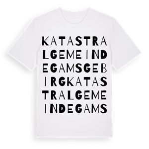 Katastralgemeinde Gamsgebirg ordlek t-shirt – ekologisk bomull t-shirt från Pinshirt