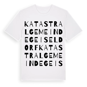 Katastralgemeinde Geiseldorf ordlek t-shirt – ekologisk bomull t-shirt från Pinshirt