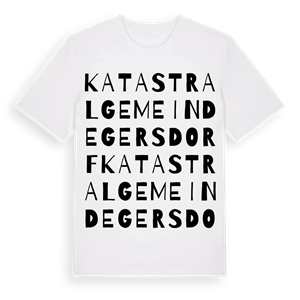 Katastralgemeinde Gersdorf ordlek t-shirt – ekologisk bomull t-shirt från Pinshirt