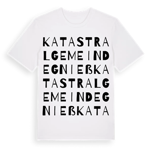 Katastralgemeinde Gnieß ordlek t-shirt – ekologisk bomull t-shirt från Pinshirt