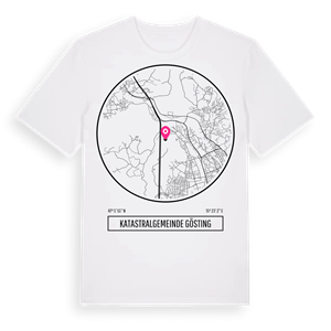 Katastralgemeinde Gösting t-shirt – ekologisk bomull t-shirt från Pinshirt