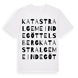 Katastralgemeinde Göttelsberg ordlek t-shirt – ekologisk bomull t-shirt från Pinshirt