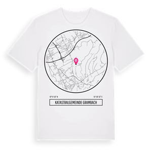 Katastralgemeinde Grambach t-shirt – ekologisk bomull t-shirt från Pinshirt