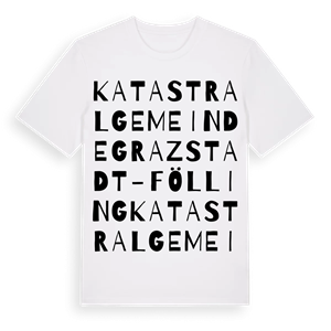 Katastralgemeinde Graz Stadt-Fölling ordlek t-shirt – ekologisk bomull t-shirt från Pinshirt