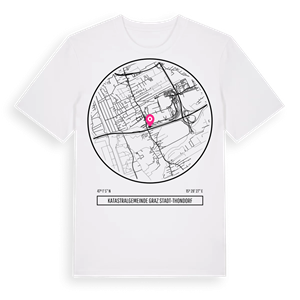 Katastralgemeinde Graz Stadt-Thondorf t-shirt – ekologisk bomull t-shirt från Pinshirt