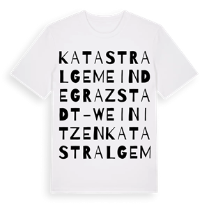 Katastralgemeinde Graz Stadt-Weinitzen ordlek t-shirt – ekologisk bomull t-shirt från Pinshirt