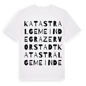 Katastralgemeinde Grazervorstadt ordlek t-shirt – ekologisk bomull t-shirt från Pinshirt