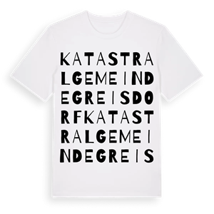 Katastralgemeinde Greisdorf ordlek t-shirt – ekologisk bomull t-shirt från Pinshirt