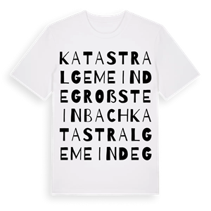 Katastralgemeinde Großsteinbach ordlek t-shirt – ekologisk bomull t-shirt från Pinshirt