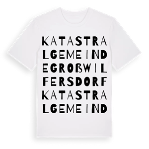 Katastralgemeinde Großwilfersdorf ordlek t-shirt – ekologisk bomull t-shirt från Pinshirt