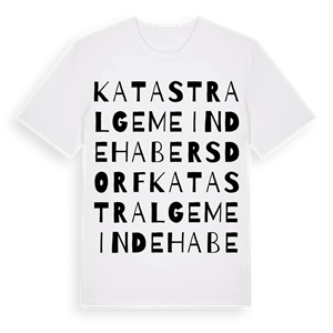 Katastralgemeinde Habersdorf ordlek t-shirt – ekologisk bomull t-shirt från Pinshirt