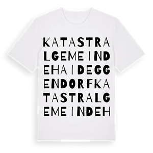 Katastralgemeinde Haideggendorf ordlek t-shirt – ekologisk bomull t-shirt från Pinshirt