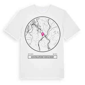 Katastralgemeinde Haideggendorf t-shirt – ekologisk bomull t-shirt från Pinshirt